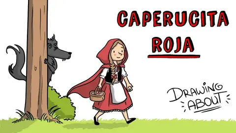 CAPERUCITA ROJA LA VERDADERA Y OSCURA Hª | Draw My Life Cuentos infantiles | TikTak Draw TikTak Draw