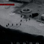 Desembarco de fardos de droga en una playa