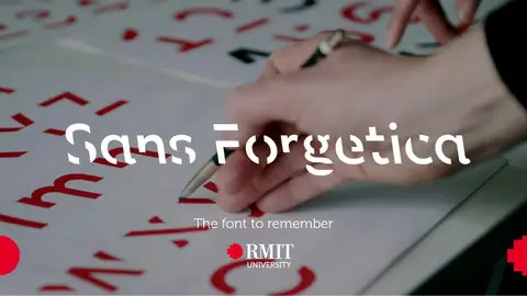 Tipografía Sans Forgetica Tipografía Sans Forgetica