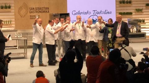 Homenaje a Arzak en San Sebasti&aacute;n Gastronomika. 