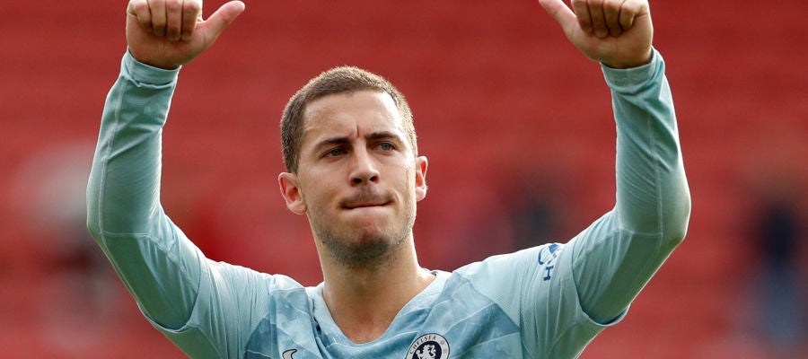 Eden Hazard, en un partido con el Chelsea Eden Hazard, en un partido con el Chelsea
