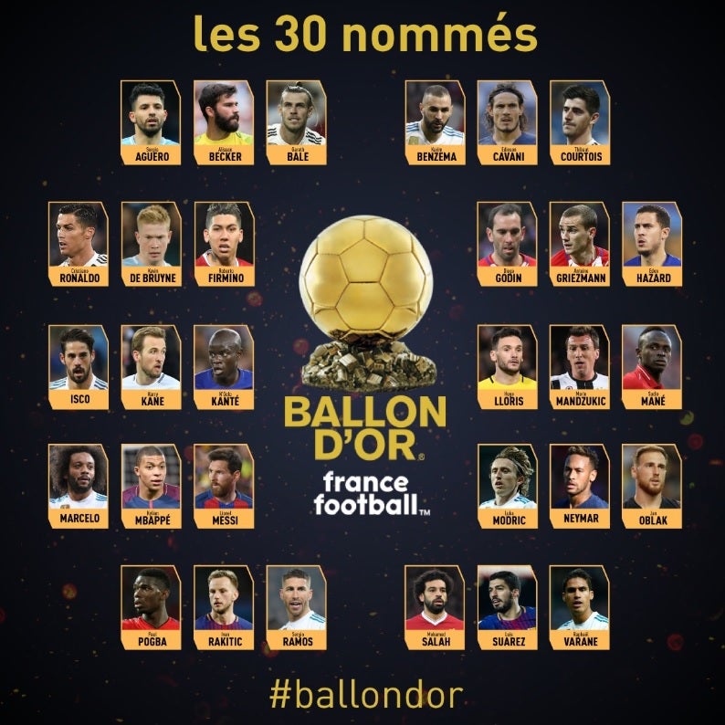 Isco y Sergio Ramos, únicos españoles en la lista de 30 candidatos al Balón de Oro Isco y Sergio Ramos, únicos españoles en la lista de 30 candidatos al Balón de Oro