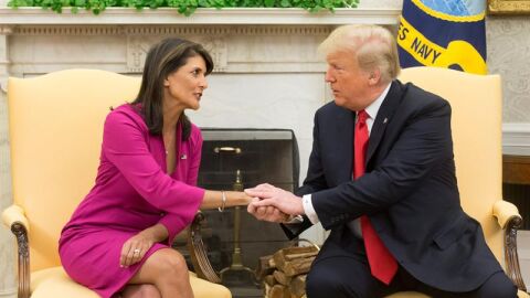 Donald Trump y Nikki Haley