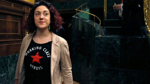 La portavoz de Unidos Podemos en la comisi&oacute;n del Pacto de Toledo, A&iacute;na Vidal