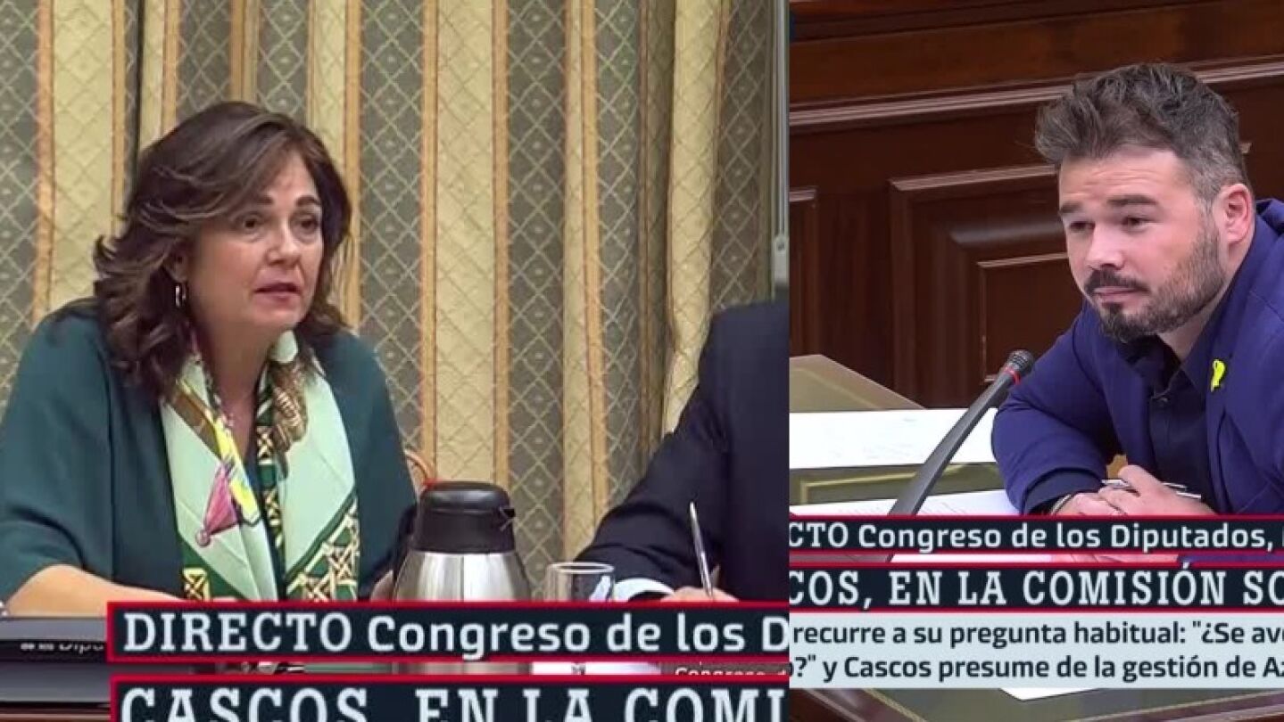 En la imagen, Beatriz Escudero y Gabriel Rufián