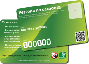 Nace el carnet de la persona no cazadora Nace el carnet de la persona no cazadora