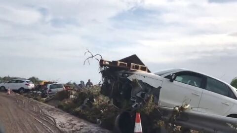 Las sobrecogedoras im&aacute;genes de las inundaciones en Sant Lloren&ccedil; desde el epicentro de la cat&aacute;strofe