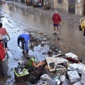 Aspecto de una de las calles de Sant Llorenç tras las inundaciones en Mallorca