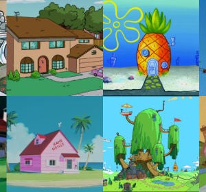 Casas de dibujos animados Casas de dibujos animados