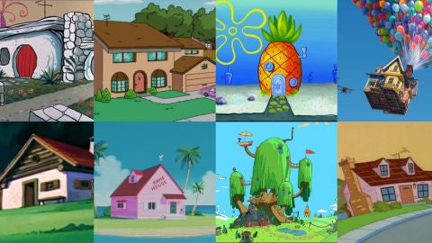 Casas de dibujos animados