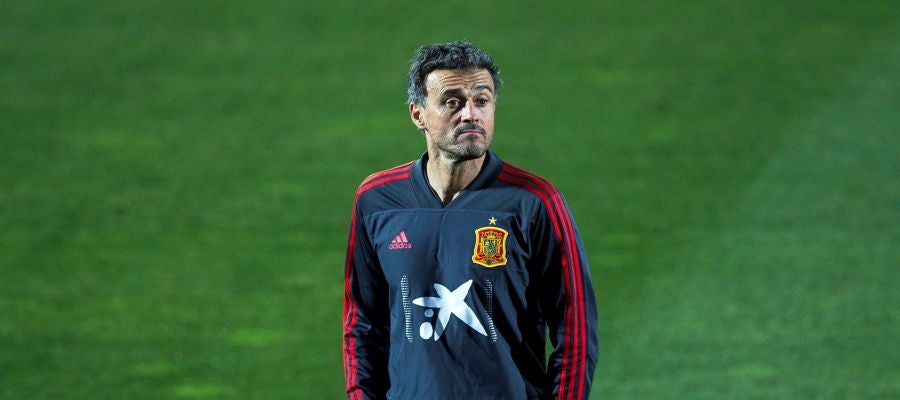 El seleccionador español, Luis Enrique. El seleccionador español, Luis Enrique.