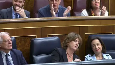 Gritos de "dimisión, dimisión" a Dolores Delgado durante la Sesión de Control en el Congreso Gritos de "dimisión, dimisión" a Dolores Delgado durante la Sesión de Control en el Congreso