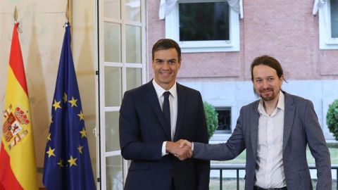 Pedro S&aacute;nchez y Pablo Iglesias