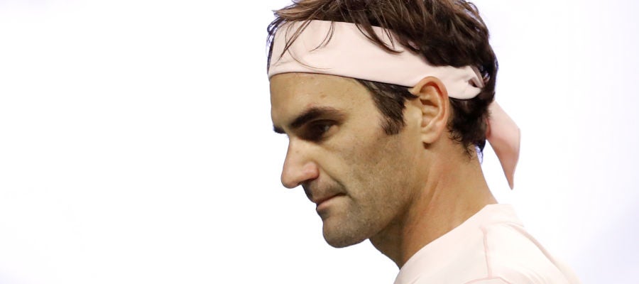 Roger Federer, durante un partido Roger Federer, durante un partido