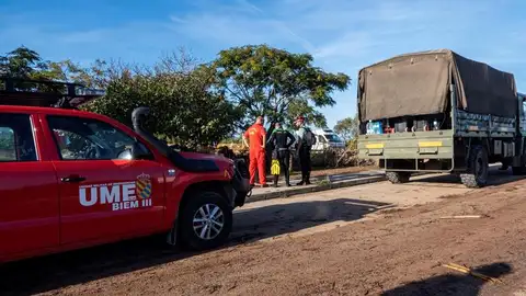 Los equipos de rescate de la Unidad Militar de Emergencias rastrean las zonas afectadas Los equipos de rescate de la Unidad Militar de Emergencias rastrean las zonas afectadas