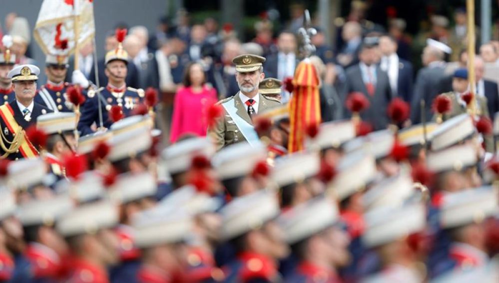 Día de la Hispanidad 2019: El Rey Felipe VI, en el desfile del 12 de octubre