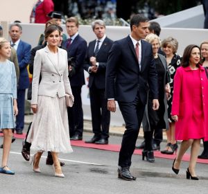 Pedro Sánchez en el desfile de la Fiesta Nacional Pedro Sánchez en el desfile de la Fiesta Nacional