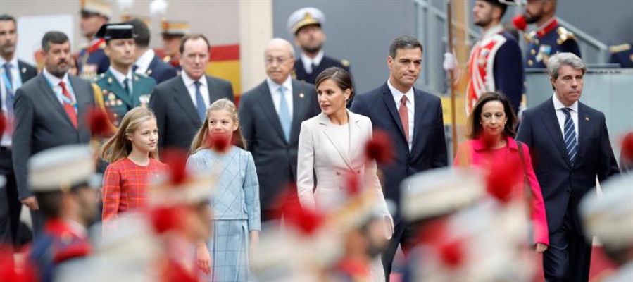 Pedro Sánchez, en el desfile del 12 de octubre Pedro Sánchez, en el desfile del 12 de octubre