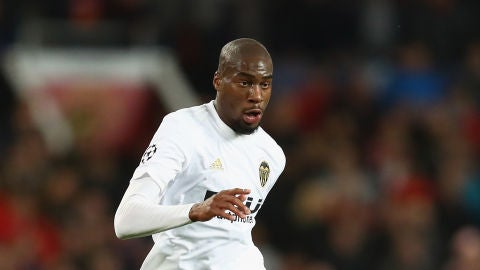 Geoffrey Kondogbia, en un partido de Champions con el Valencia