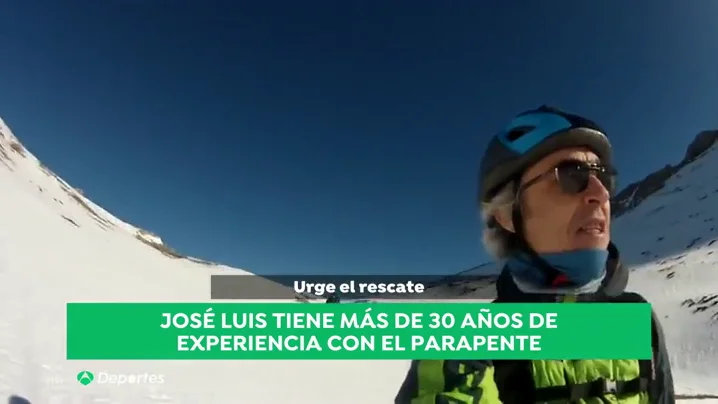 José Luis, un experto del parapente: lleva más de 30 años volando, una experiencia que puede ser clave para sobrevivir