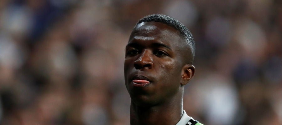Vinicius, antes de un partido del Real Madrid Vinicius, antes de un partido del Real Madrid