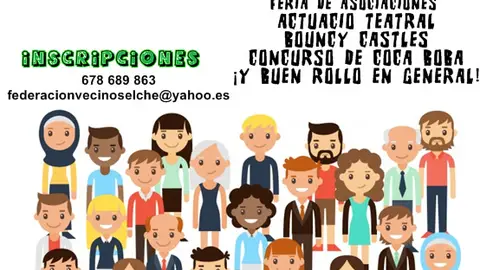 Jornada de convivencia vecinal Cartel