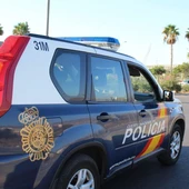Imagen de archivo de un coche de la Policía Nacional Imagen de archivo de un coche de la Policía Nacional