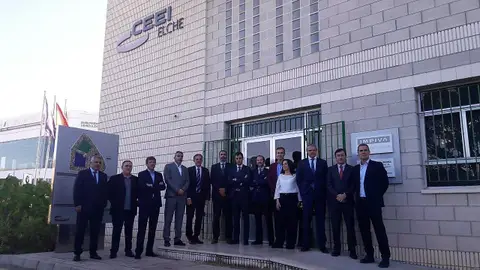 Miembros del Comité de Dirección de Hidraqua en el CEEI de Elche Miembros del Comité de Dirección de Hidraqua en el CEEI de Elche