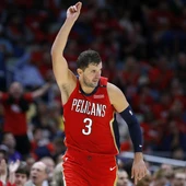 Nikola Mirotic, en un partido con los Pelicans Nikola Mirotic, en un partido con los Pelicans
