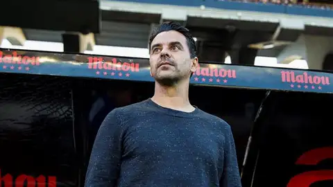 El entrenador del Rayo Vallecano, Míchel. El entrenador del Rayo Vallecano, Míchel.