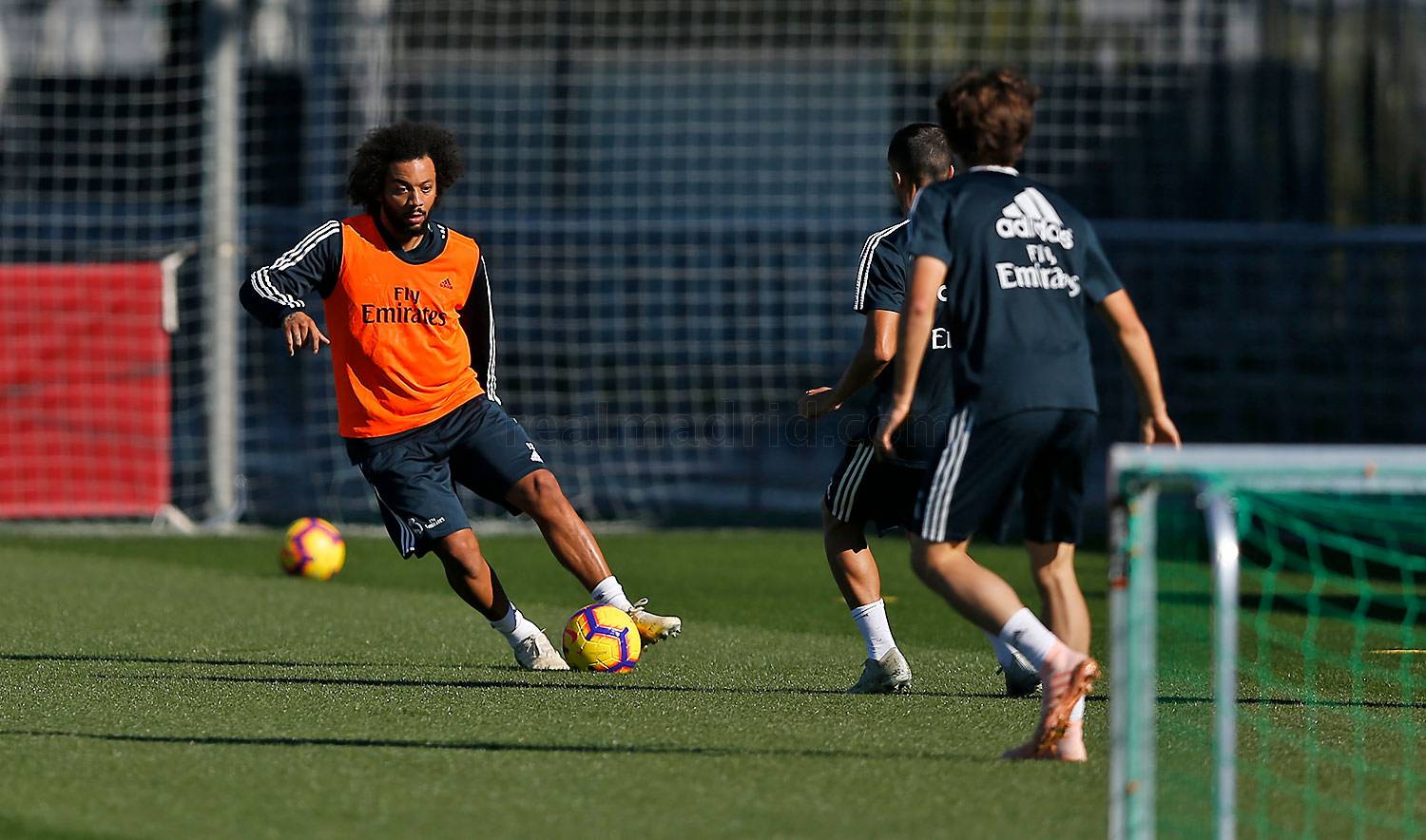 Once del Real Madrid en el Camp Nou: Courtois; Nacho, Varane, Sergio Ramos, Marcelo; Casemiro, Kroos, Modric, Isco; Bale y Benzema Once del Real Madrid en el Camp Nou: Courtois; Nacho, Varane, Sergio Ramos, Marcelo; Casemiro, Kroos, Modric, Isco; Bale y Benzema