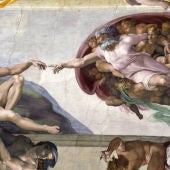 La Creación de Adán. Capilla Sixtina. Museos Vaticanos