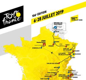 El recorrido del Tour de Francia 2019 El recorrido del Tour de Francia 2019
