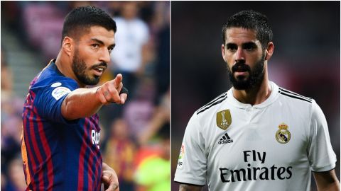 Luis Su&aacute;rez vs Isco en El Cl&aacute;sico