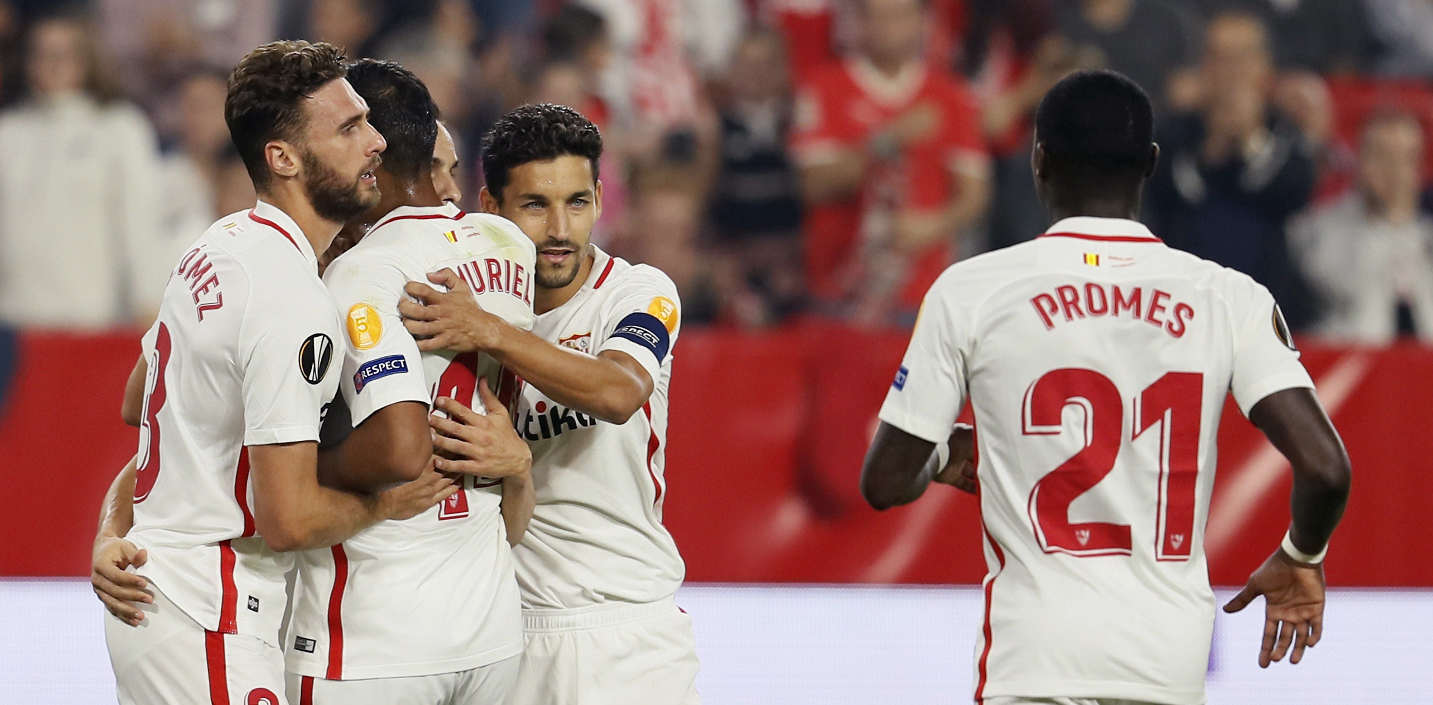El Sevilla sigue su camino hacia la 'Champions' El Sevilla sigue su camino hacia la 'Champions'