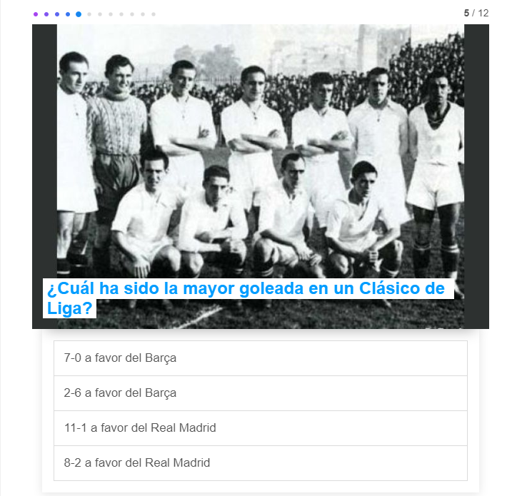 TRIVIAL: ¿Cuánto sabes de El Clásico entre Barcelona y Real Madrid? TRIVIAL: ¿Cuánto sabes de El Clásico entre Barcelona y Real Madrid?