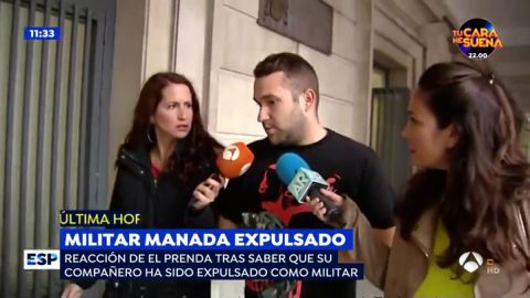 El Prenda, exaltado por la expulsi&oacute;n de su compa&ntilde;ero del Ej&eacute;rcito: "Queremos que vengan jueces con cojones que digan la verdad" 