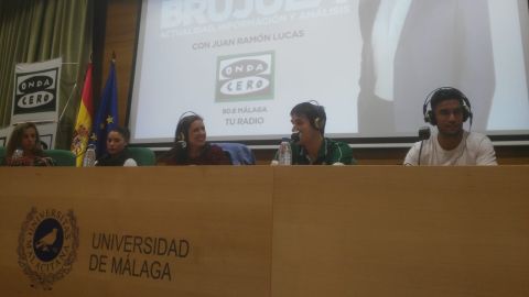Patricia Mascar&oacute;, Sole L&oacute;pez, Carlos Su&aacute;rez y Munir, en Onda Cero M&aacute;laga desde el Rectorado