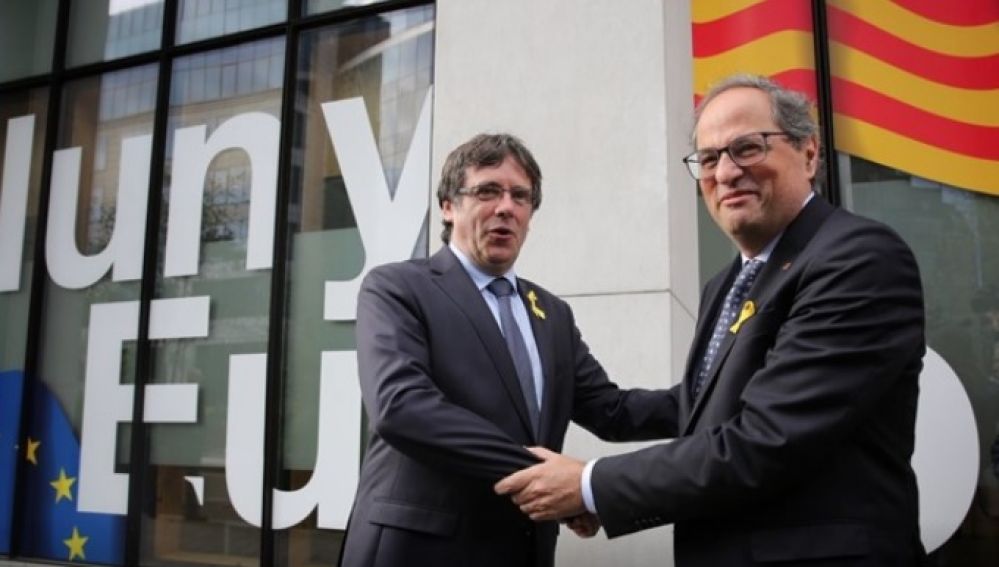 Carles Puigdemont y Quim Torra en una imagen de archivo