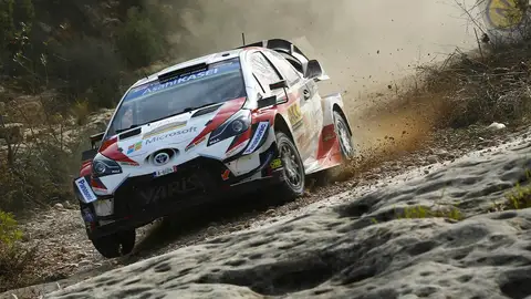 Ott Tänak en el Rally de Cataluña Ott Tänak en el Rally de Cataluña