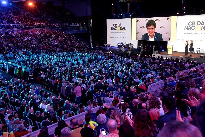 Puigdemont lanza la Crida con voluntad de unir al soberanismo sin "reproches" Puigdemont lanza la Crida con voluntad de unir al soberanismo sin "reproches"