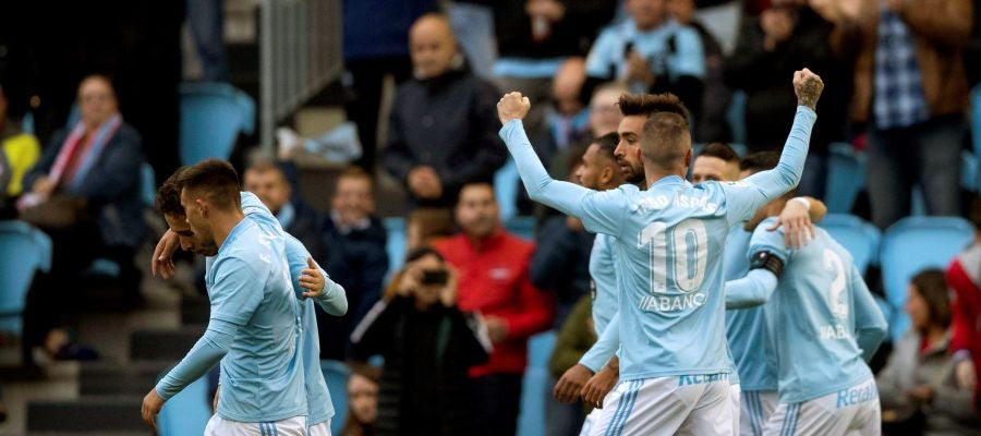 Iago Aspas celebra un gol ante el Eibar Iago Aspas celebra un gol ante el Eibar