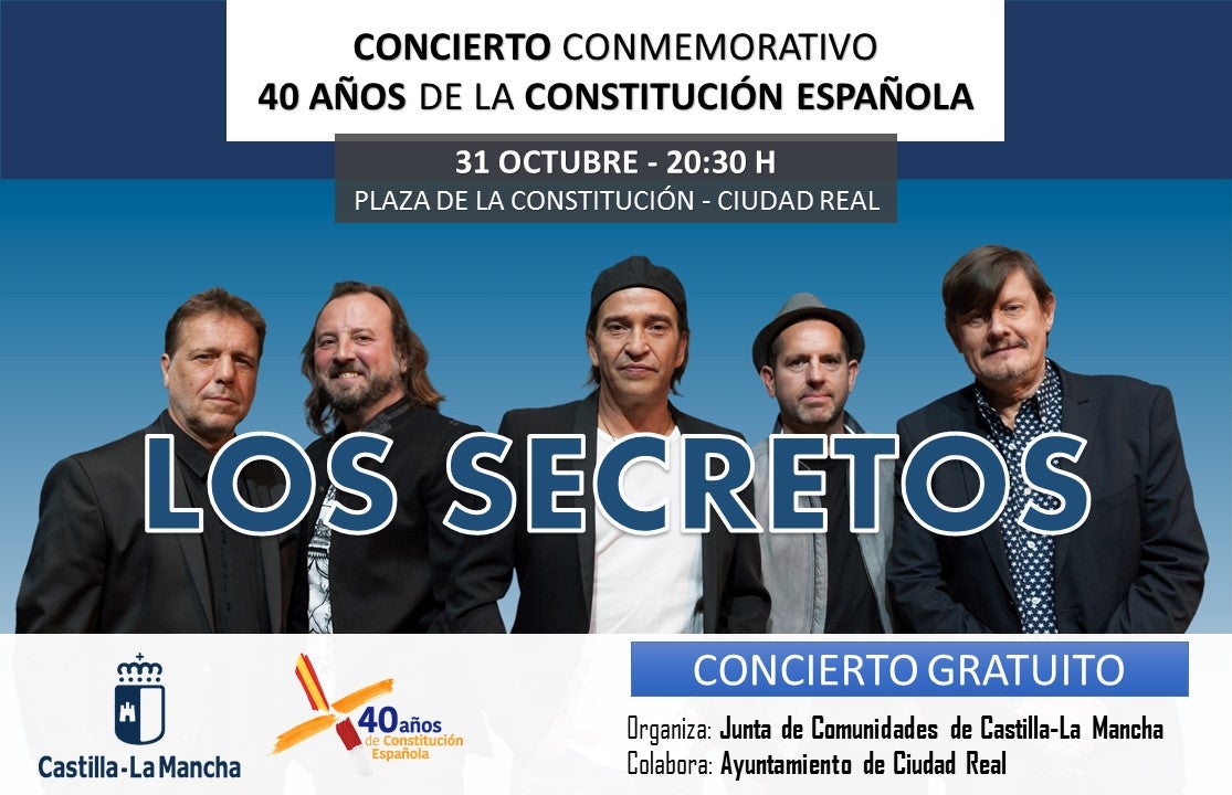 "Los Secretos" ofrecerá el miércoles un concierto en Ciudad Real "Los Secretos" ofrecerá el miércoles un concierto en Ciudad Real