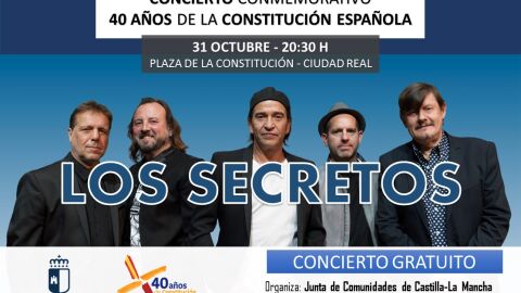 El 31 de octubre actuar&aacute; "Los Secretos" en C.Real