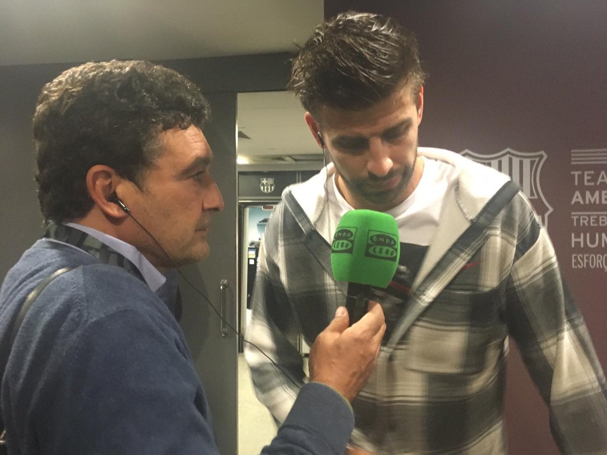 Gerard Piqué: "Me pongo en la piel de los jugadores del Real Madrid y no me gusta verles así" Gerard Piqué: "Me pongo en la piel de los jugadores del Real Madrid y no me gusta verles así"