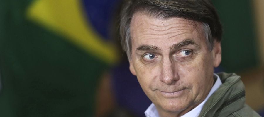 Jair Bolsonaro en una área militar en la zona norte de Río de Janeiro Jair Bolsonaro en una área militar en la zona norte de Río de Janeiro