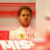 Vettel, en el box de Ferrari Vettel, en el box de Ferrari