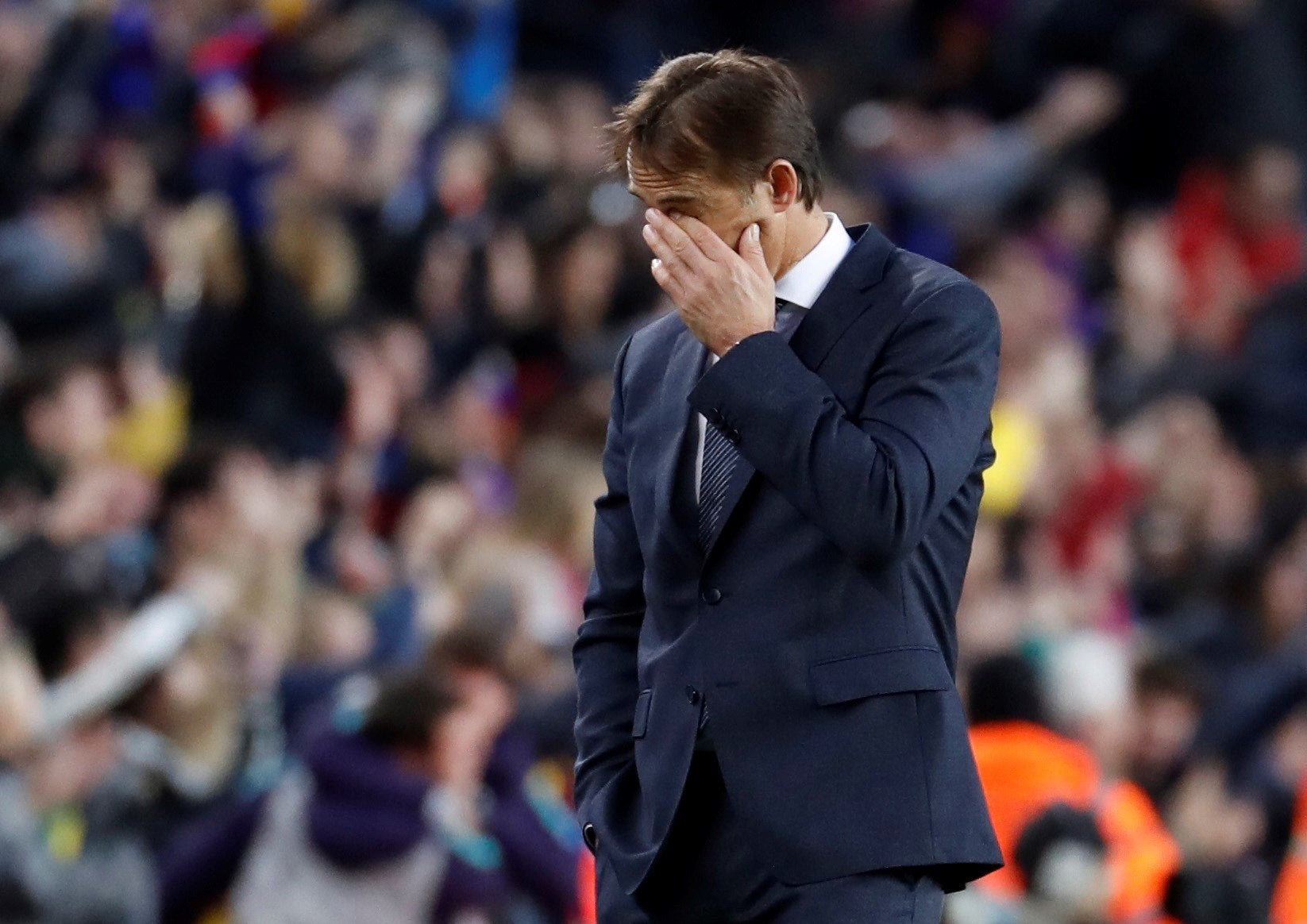 Butragueño: "¿Lopetegui? No es el momento de hablar de ese asunto, es una mala noche para todos" Butragueño: "¿Lopetegui? No es el momento de hablar de ese asunto, es una mala noche para todos"