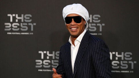 Ronaldinho, en la &uacute;ltima gala del premio 'The Best'
