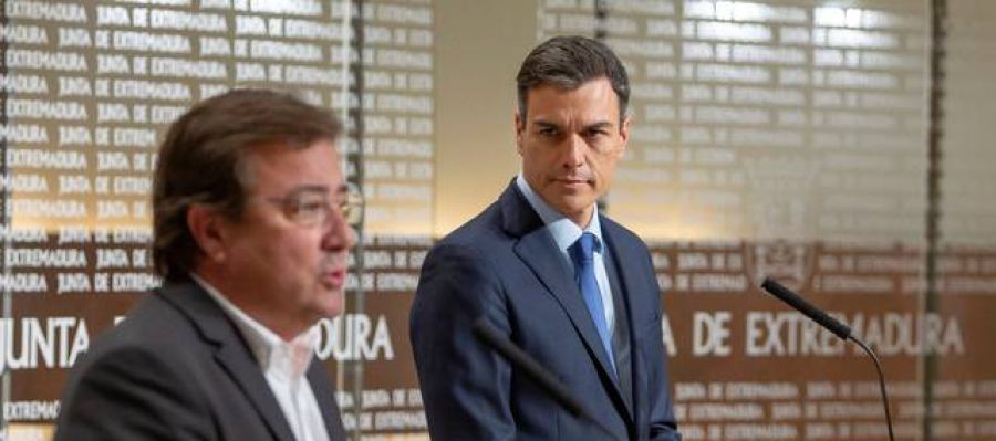 Pedro Sánchez y Guillermo Fernández Vara Pedro Sánchez y Guillermo Fernández Vara